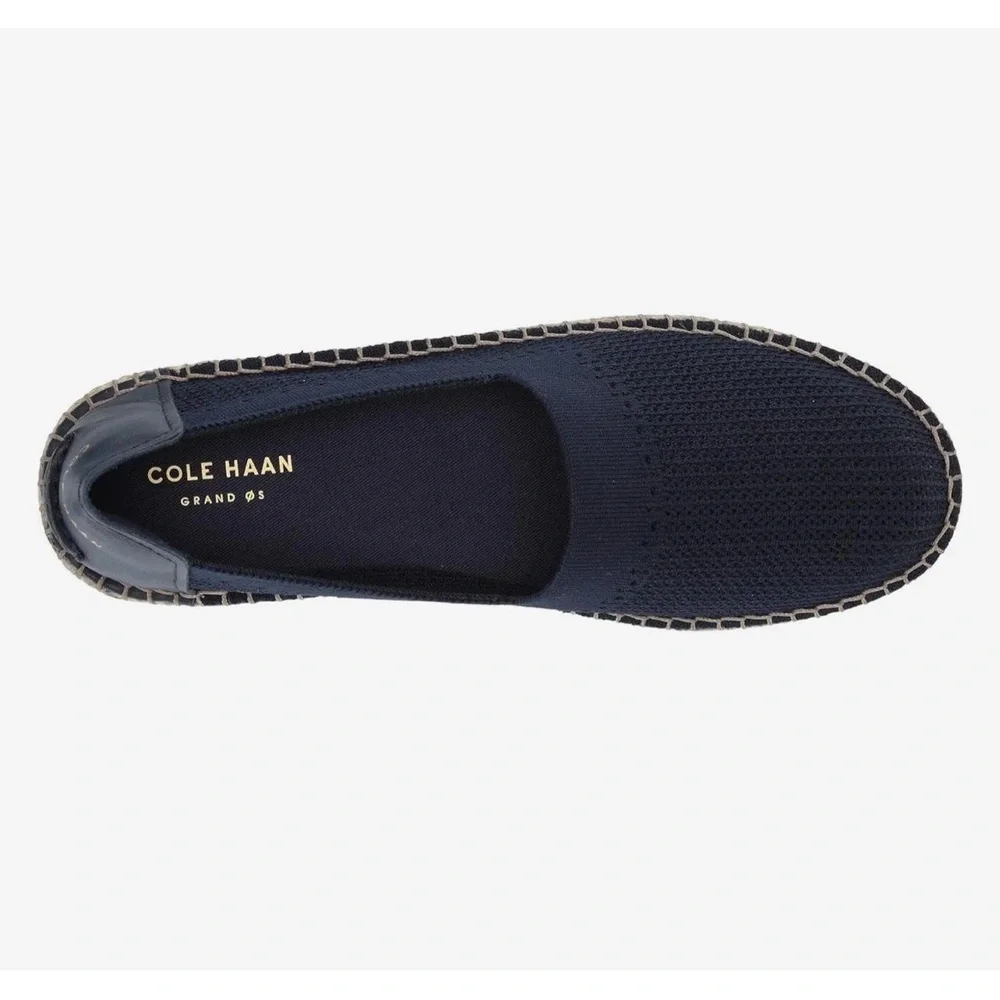 Cole Haan Women's Navy Blue Cloudfeel Stitchlite Espadrille Loafer Size 8.5 NWOT